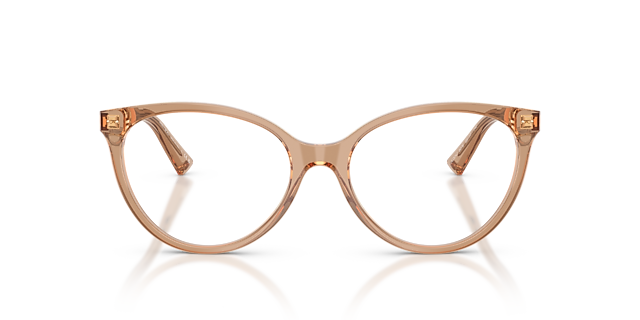 JC3047 Transparent Tan AcetatEyeglass Frames von B24, Vorderansicht