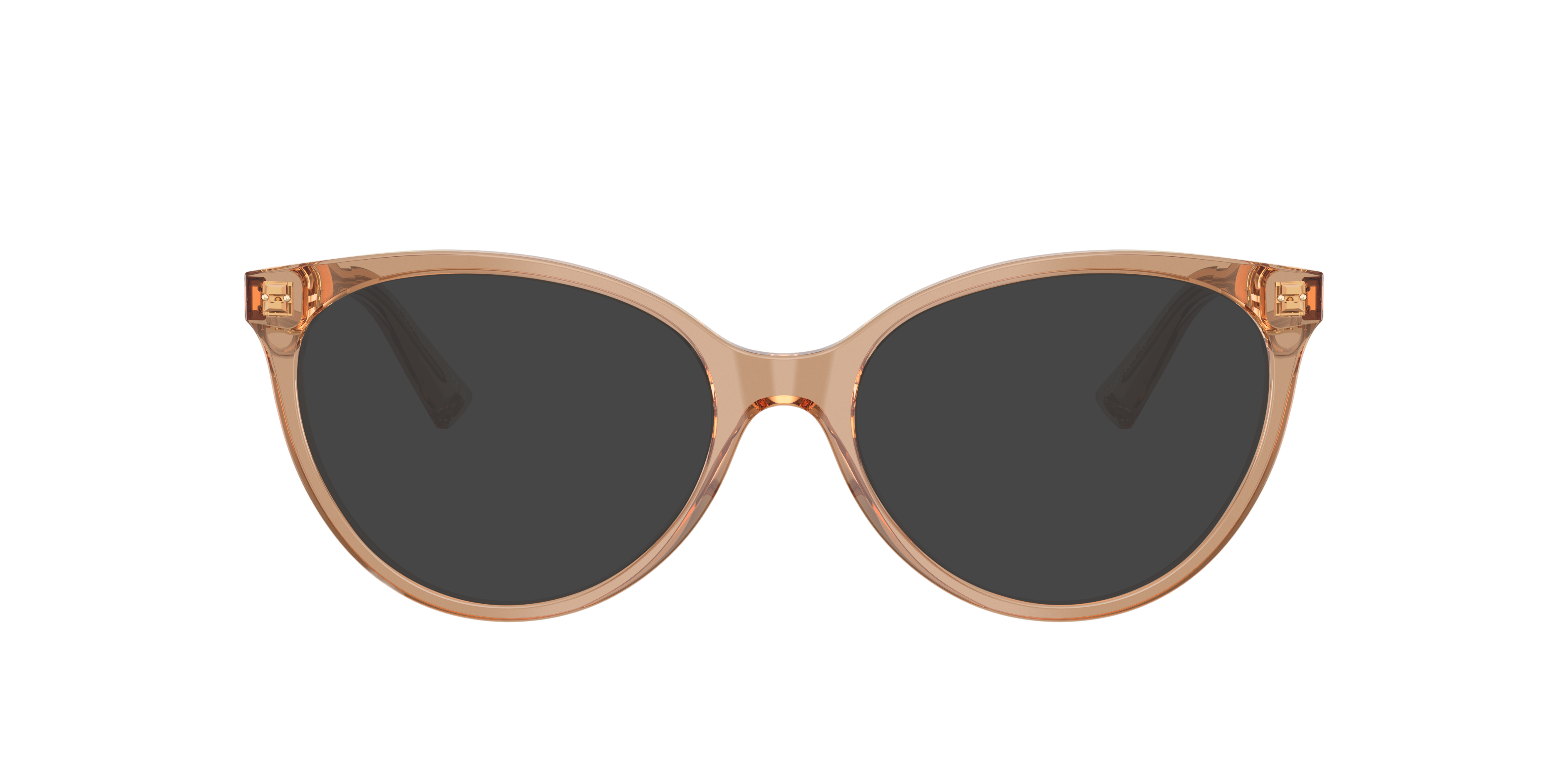 JC3047 Transparent Tan AcetaatEyeglass Frames van B24, met getinte lenzen