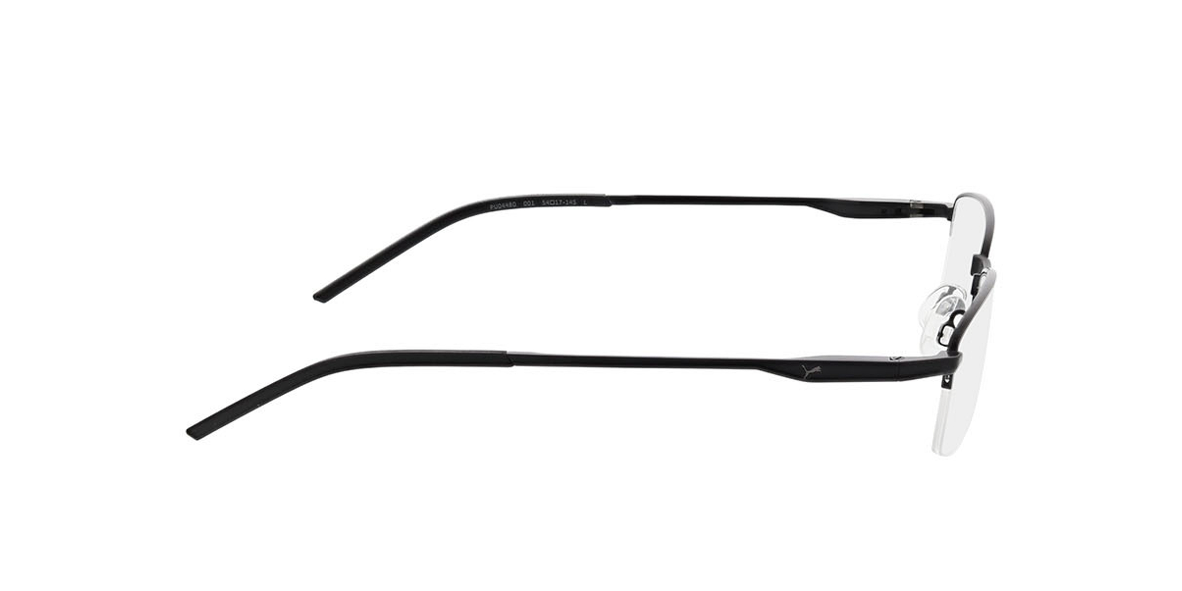 PU0448O Zwart MetaalEyeglass Frames van B24, Zijaanzicht