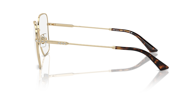 JC2001B Hellgold MetallEyeglass Frames von B24, Seitenansicht