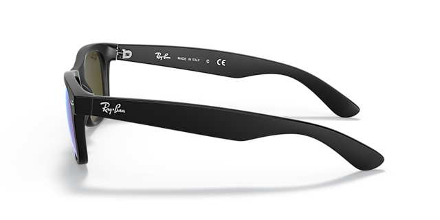 RB2132 Rubber zwart KunststofSunglass Frames van B24, Zijaanzicht