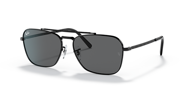 RB3636 Zwart MetaalSunglass Frames van B24, Hoekweergave
