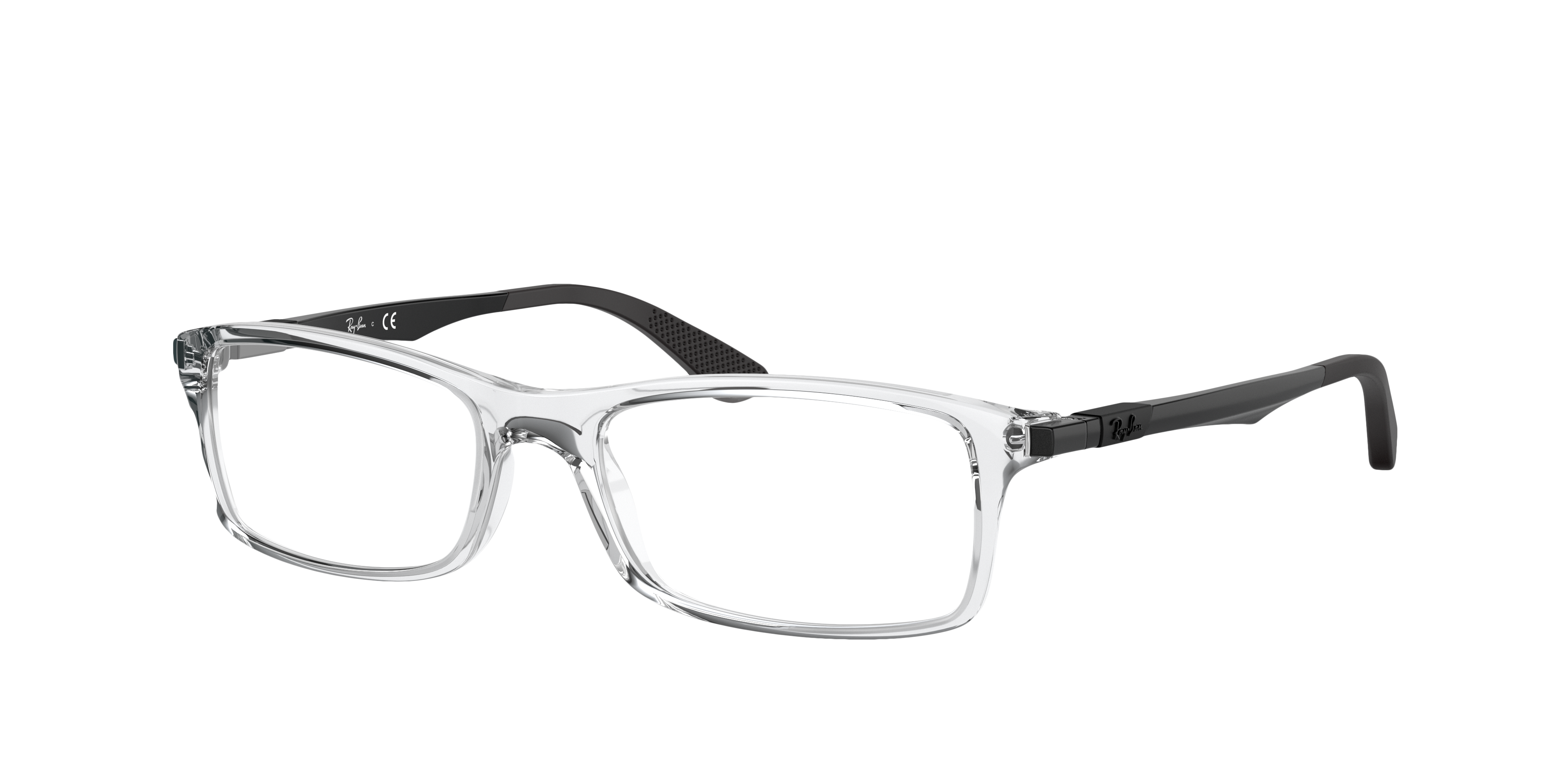 RB7017 Transparent KunststoffEyeglass Frames von B24, Dreiviertelansicht