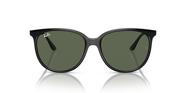 RB4378 Zwart KunststofSunglass Frames van B24, Vooraanzicht