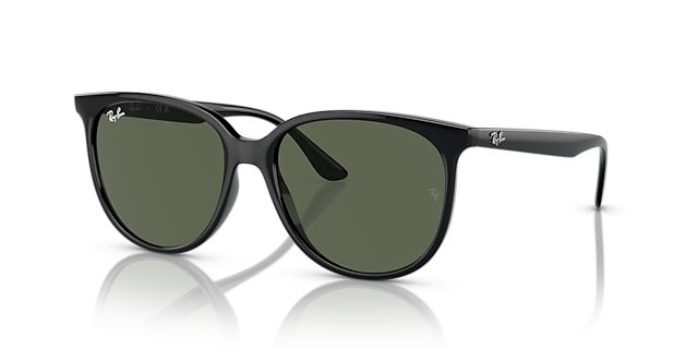 RB4378 Zwart KunststofSunglass Frames van B24, Hoekweergave