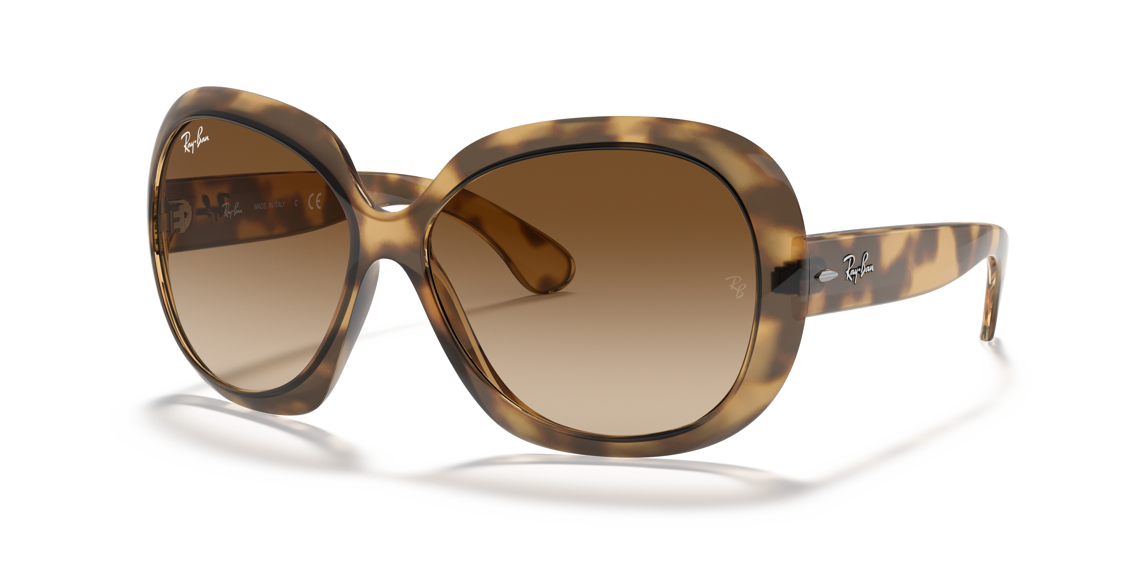 RB4098 Havana KunststofSunglass Frames van B24, Hoekweergave