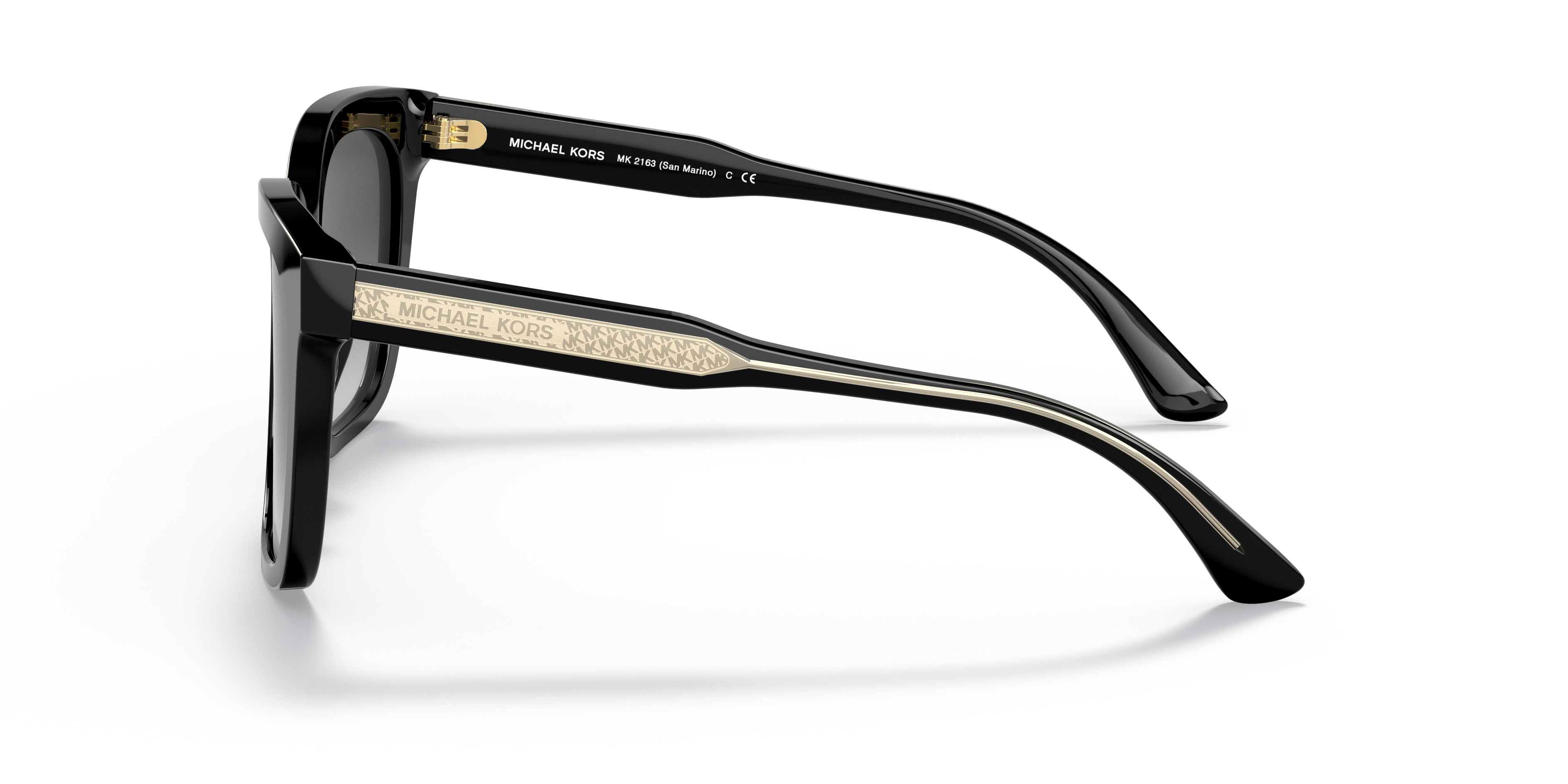 MK2163 Schwarz AcetatSunglass Frames von B24, Seitenansicht