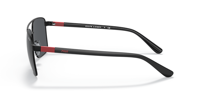 PH3137 Halfglanzend zwart MetaalSunglass Frames van B24, Zijaanzicht