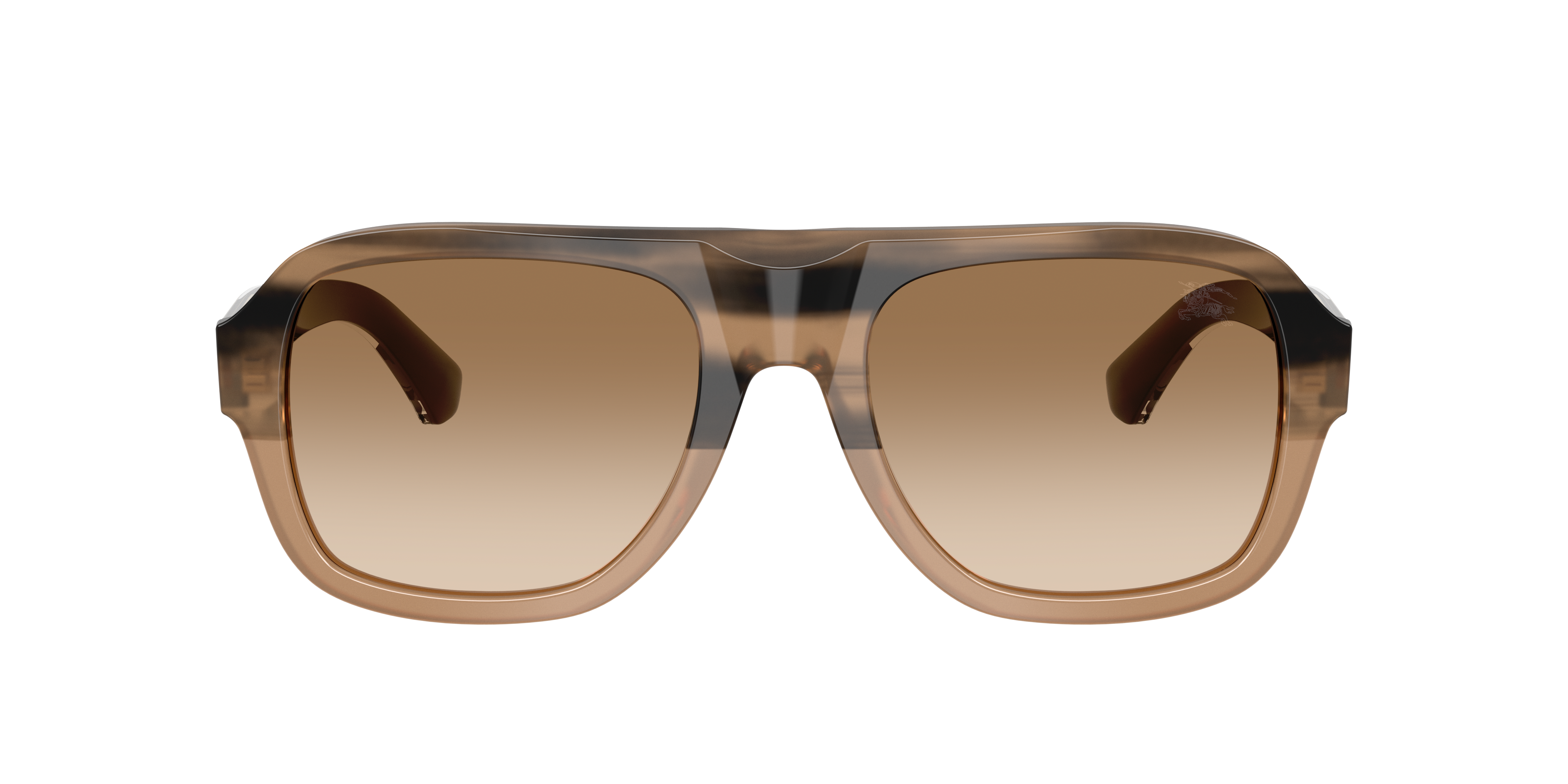 BE4478 Striped Beige AcetaatSunglass Frames van B24, met getinte lenzen