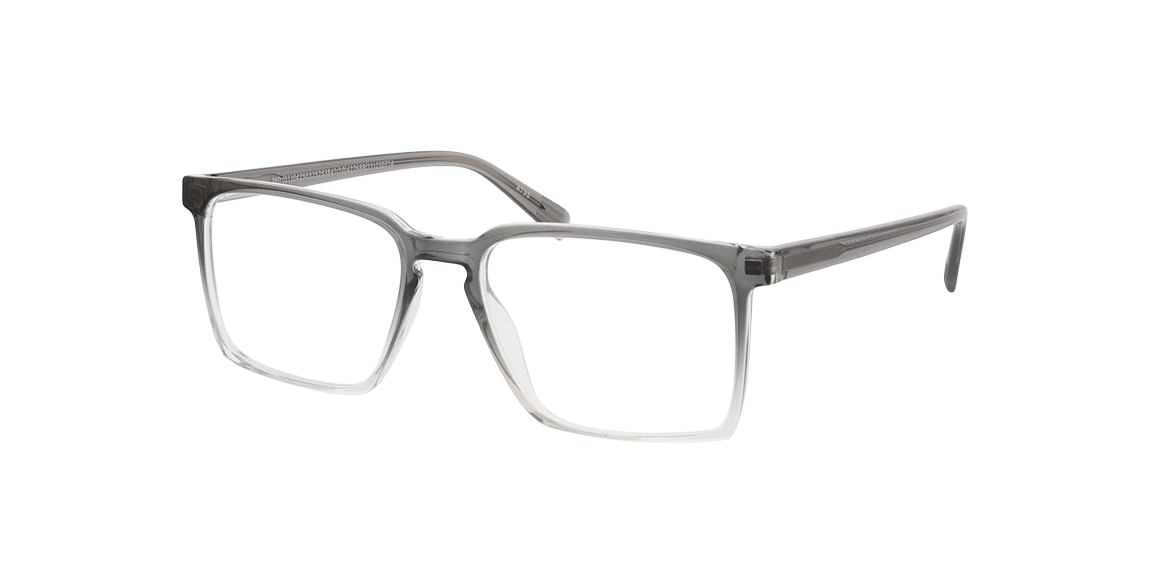 Lincoln Gradient Grey  &  Grey KunststoffEyeglass Frames von B24, Dreiviertelansicht