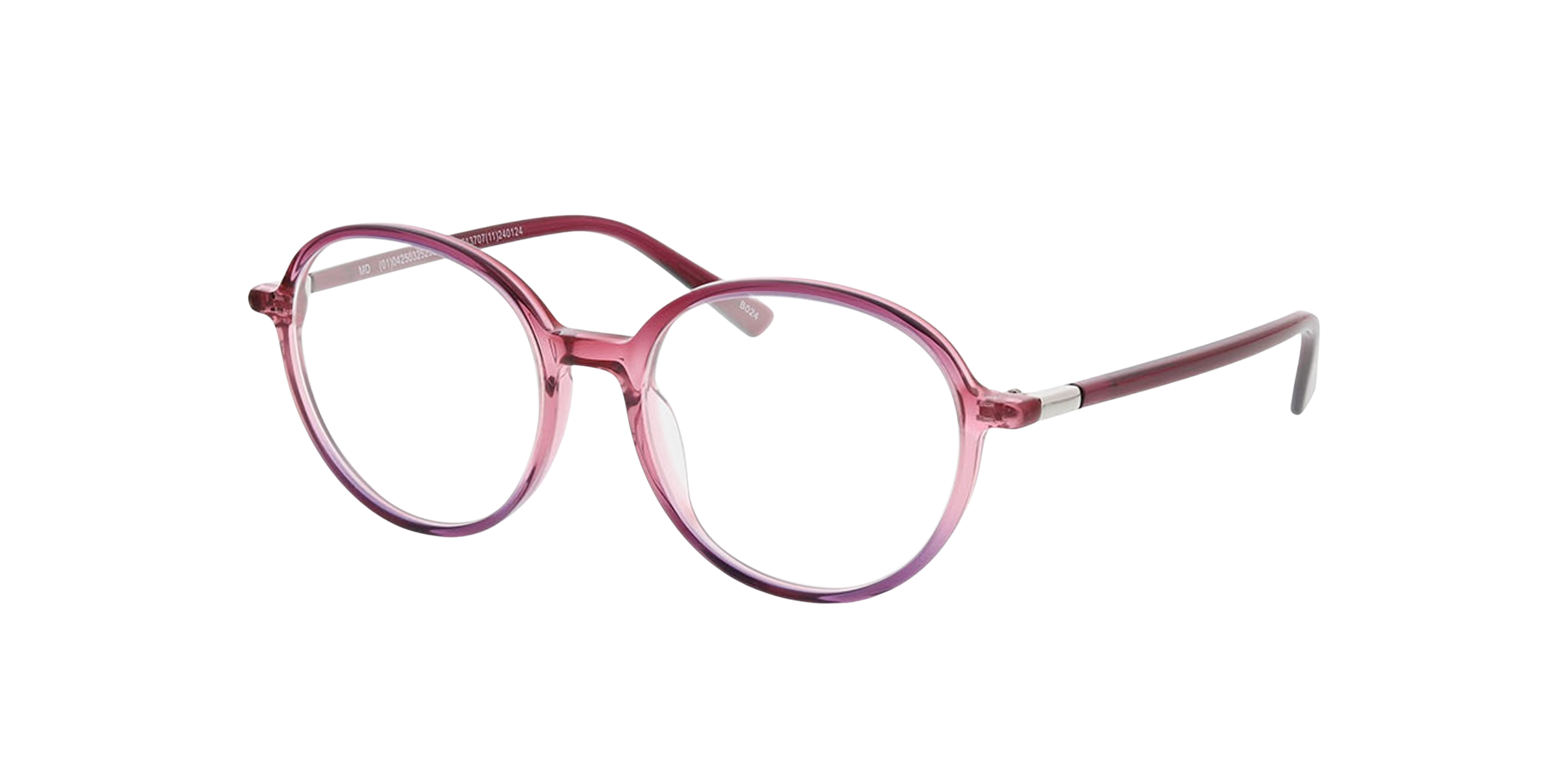 Verona Gradient Dark Pink AcetatEyeglass Frames von B24, Dreiviertelansicht