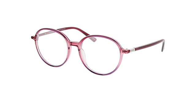 Verona Gradient Dark Pink AcetatEyeglass Frames von B24, Dreiviertelansicht