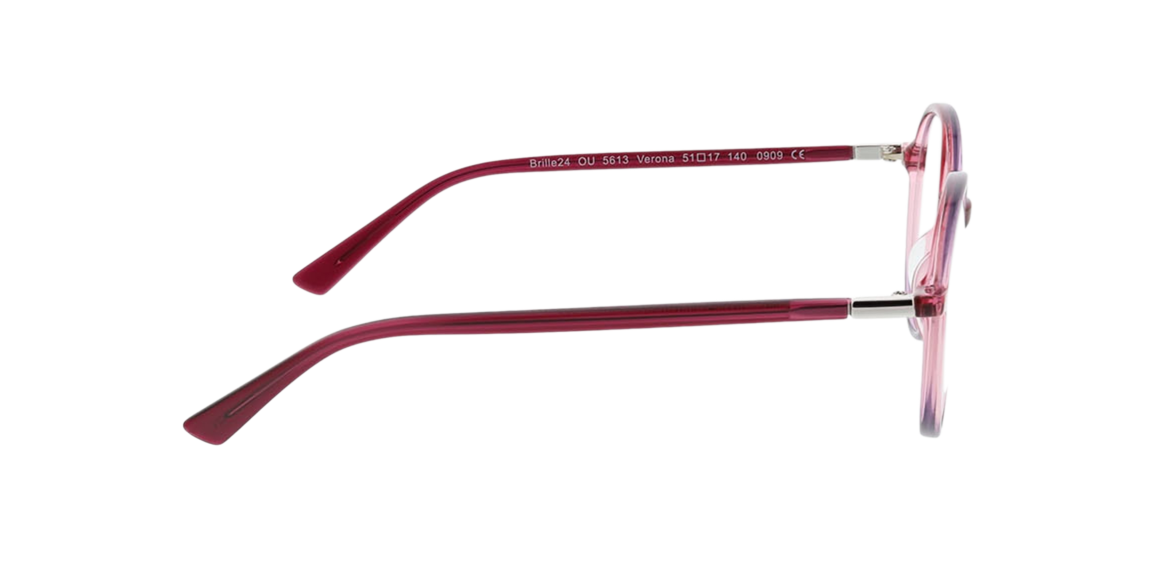 Verona Gradient Dark Pink AcetatEyeglass Frames von B24, Seitenansicht