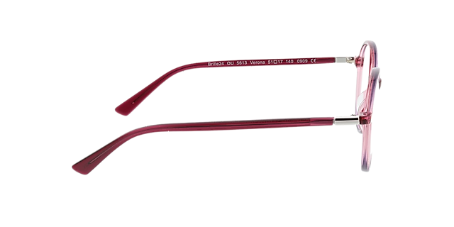 Verona Gradient Dark Pink AcetatEyeglass Frames von B24, Seitenansicht