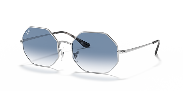 RB1972 Zilver MetaalSunglass Frames van B24, Hoekweergave