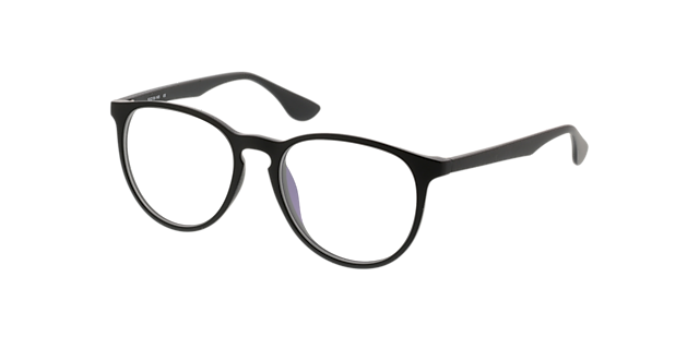 San Francisco Mattschwarz KunststoffEyeglass Frames von B24, Dreiviertelansicht