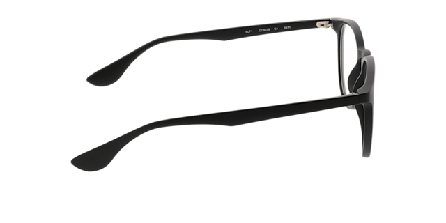 San Francisco Mattschwarz KunststoffEyeglass Frames von B24, Seitenansicht