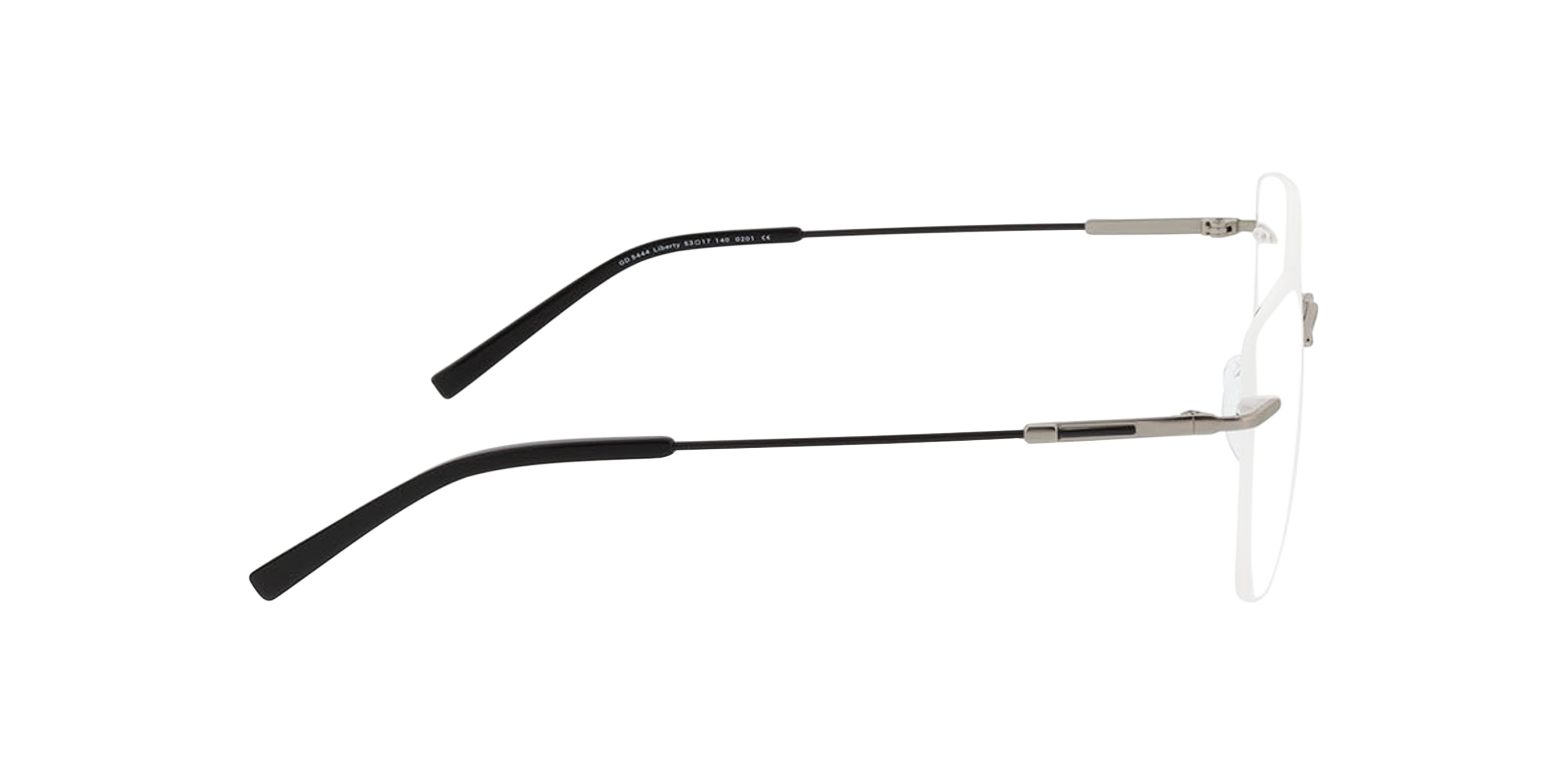 Liberty Zilver  &  zwart MetaalEyeglass Frames van B24, Zijaanzicht