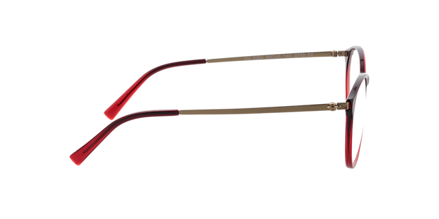 Francine Gradiënt rood & goud & rood AcetaatEyeglass Frames van B24, Zijaanzicht