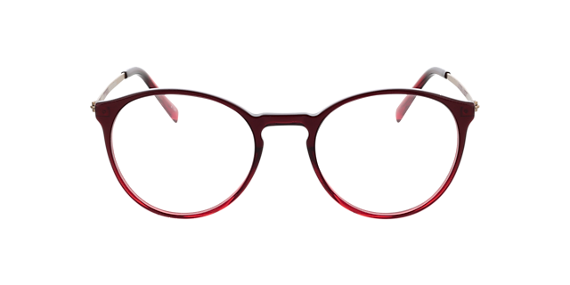 Francine Gradiënt rood & goud & rood AcetaatEyeglass Frames van B24, Vooraanzicht