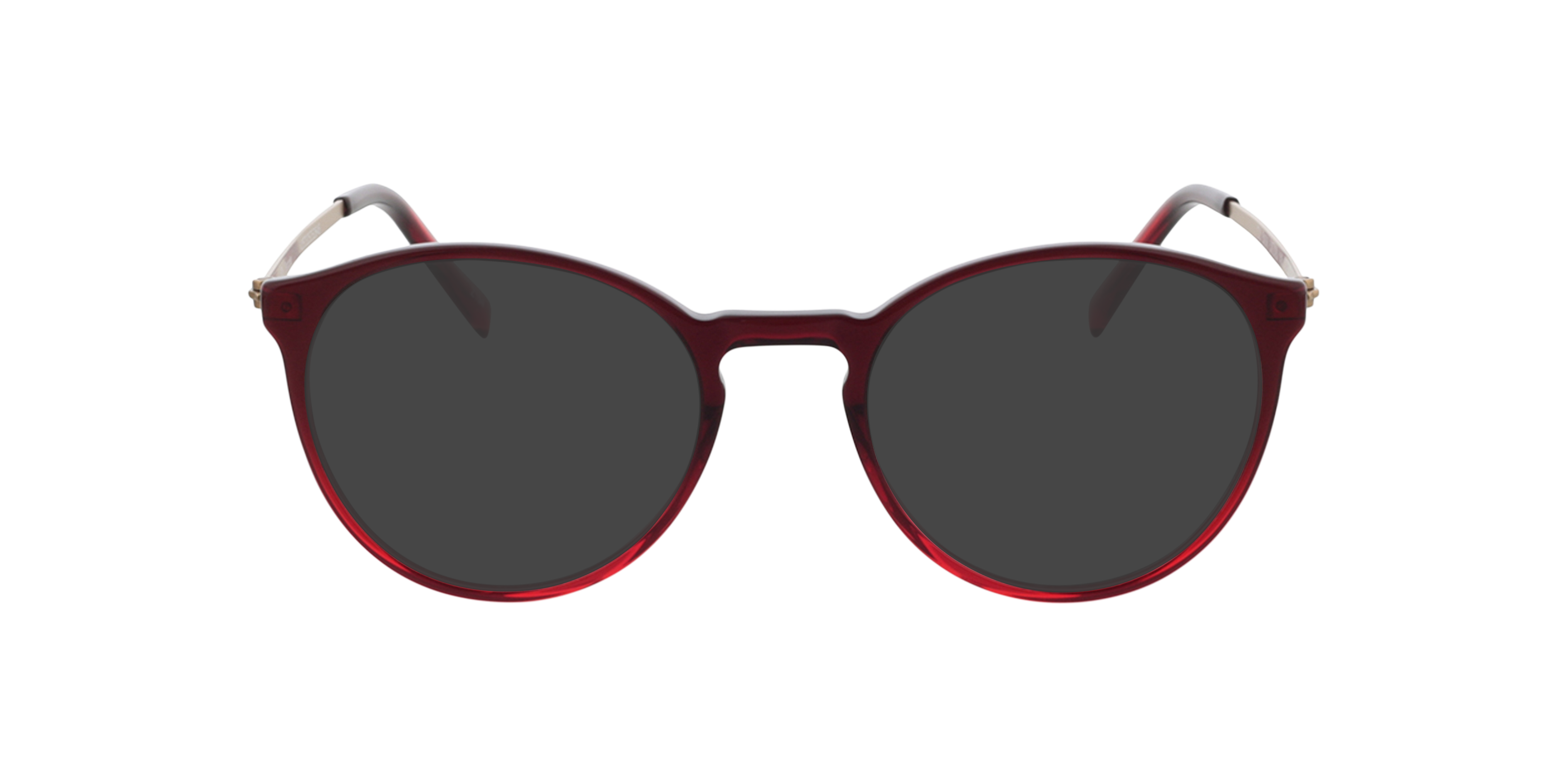 Francine Gradiënt rood  &  goud  &  rood AcetaatEyeglass Frames van B24, met getinte lenzen