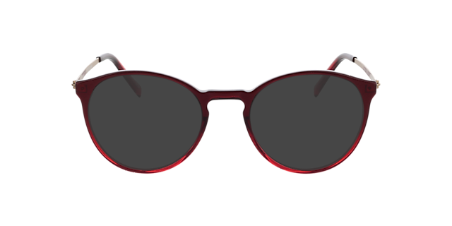 Francine Gradiënt rood & goud & rood AcetaatEyeglass Frames van B24, met getinte lenzen