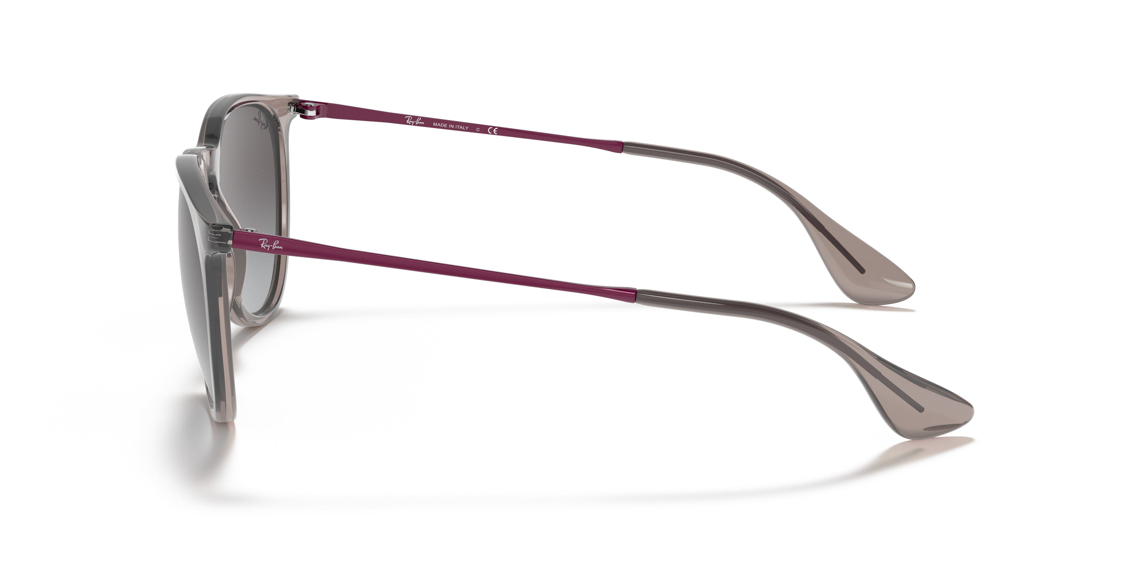 RB4171 Transparant grijs KunststofSunglass Frames van B24, Zijaanzicht