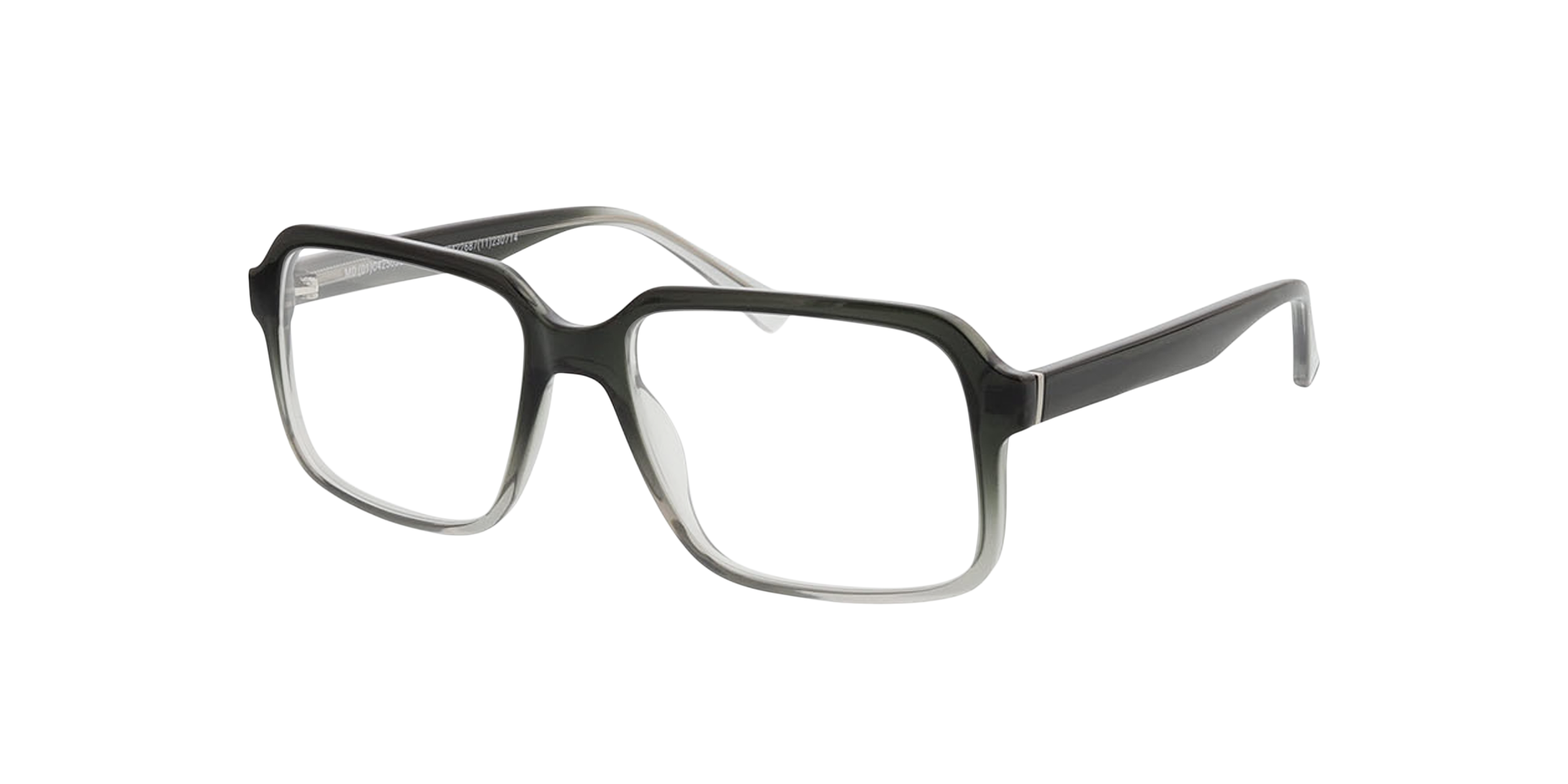 Trenton Gradiënt grijs KunststofEyeglass Frames van B24, Hoekweergave