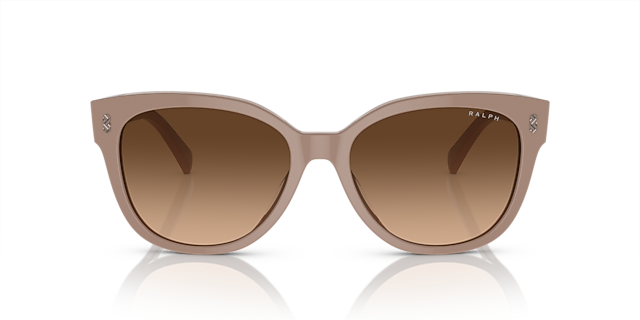 RA5305U Shiny Solid Beige AcetaatSunglass Frames van B24, Vooraanzicht