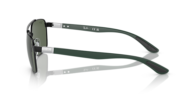 RB3701 Zwart MetaalSunglass Frames van B24, Zijaanzicht