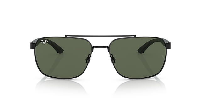RB3701 Zwart MetaalSunglass Frames van B24, Vooraanzicht