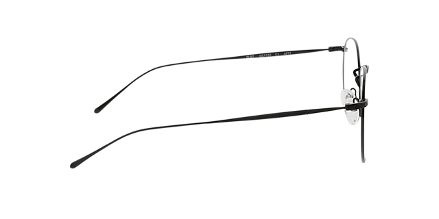 Macon Schwarz MetallEyeglass Frames von B24, Seitenansicht