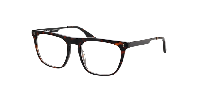 Rufus Havana AcetaatEyeglass Frames van B24, Hoekweergave