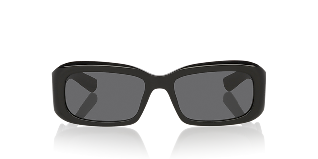 SL 809 Zwart AcetaatSunglass Frames van B24, Vooraanzicht