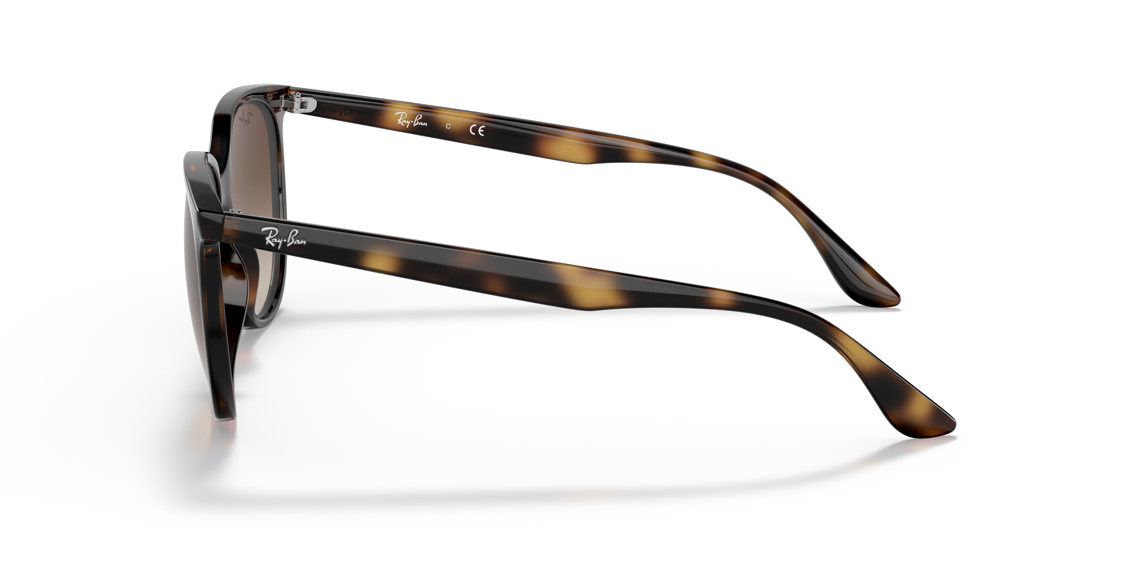 RB4378 Havana KunststofSunglass Frames van B24, Zijaanzicht