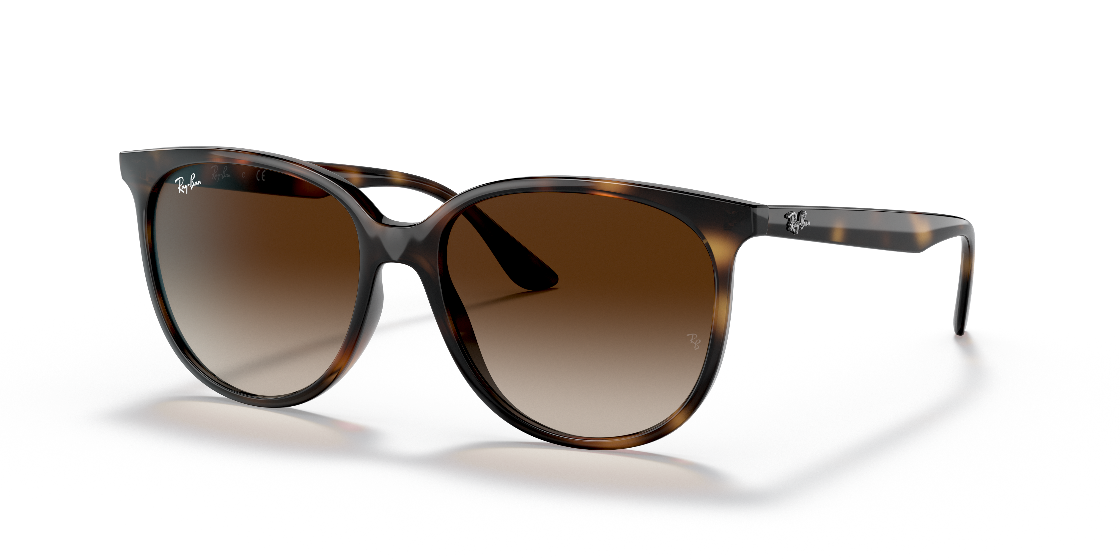 RB4378 Havana KunststofSunglass Frames van B24, Hoekweergave