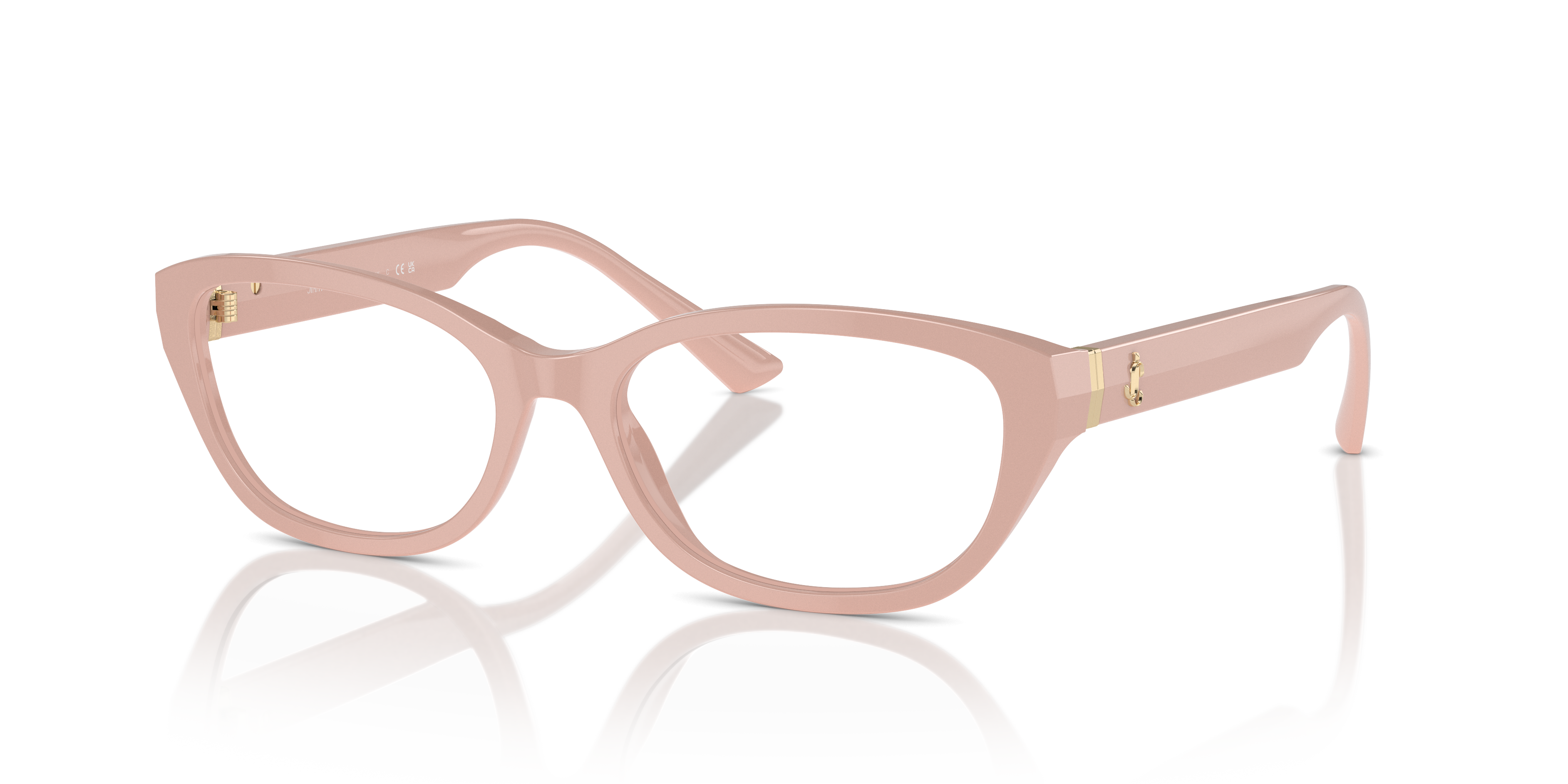 JC3015 Rosa AcetatEyeglass Frames von B24, Dreiviertelansicht