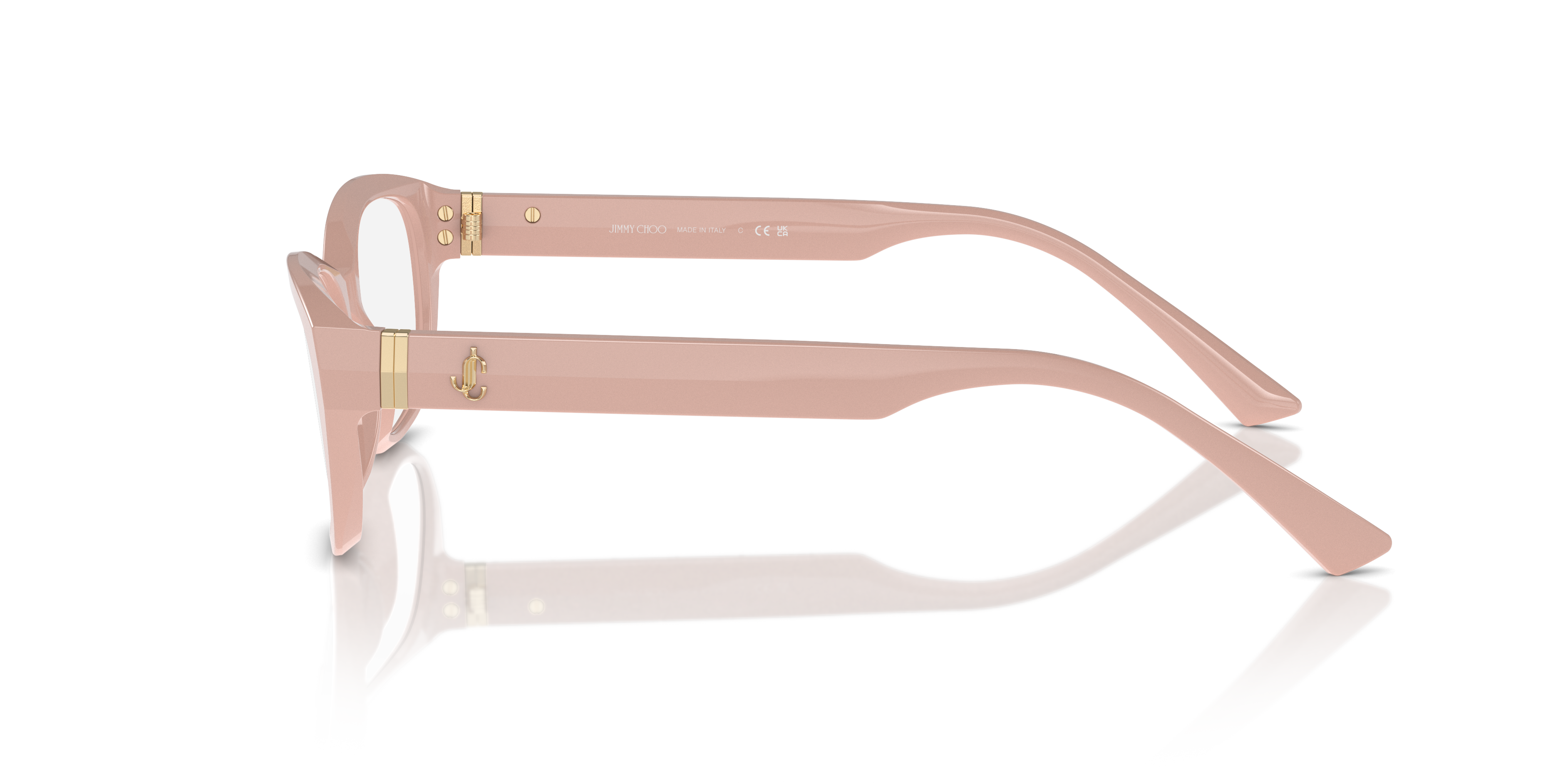 JC3015 Rosa AcetatEyeglass Frames von B24, Seitenansicht
