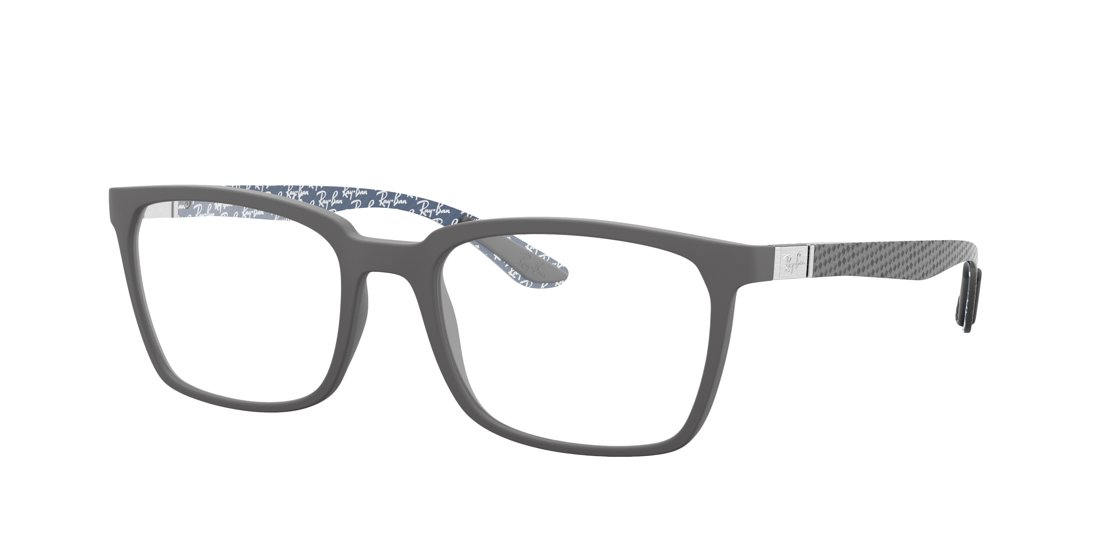 RB8906 Zwart KunststofEyeglass Frames van B24, Hoekweergave