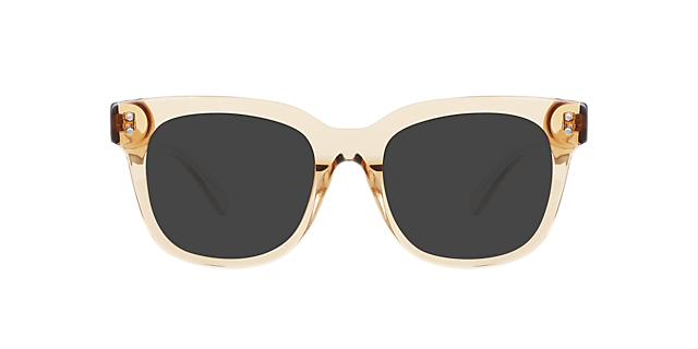 Danny Crystal Caramel AcetaatEyeglass Frames van B24, met getinte lenzen