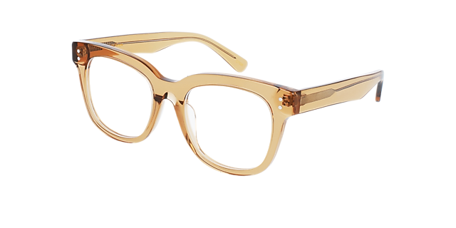 Danny Crystal Caramel AcetaatEyeglass Frames van B24, Hoekweergave
