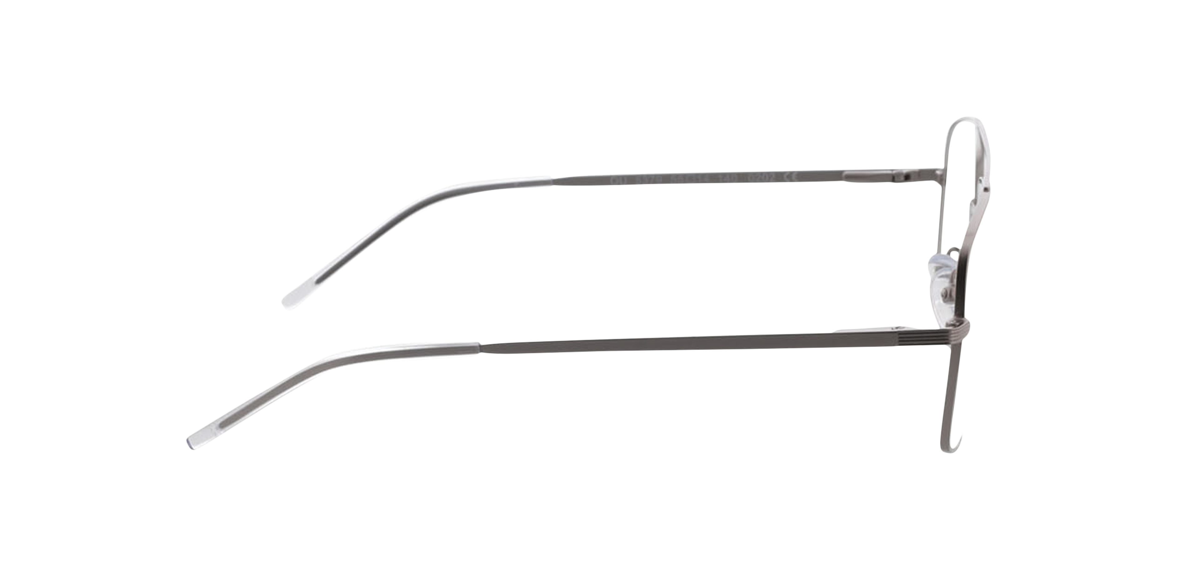 Douglas Matzilver  &  kristal MetaalEyeglass Frames van B24, Zijaanzicht