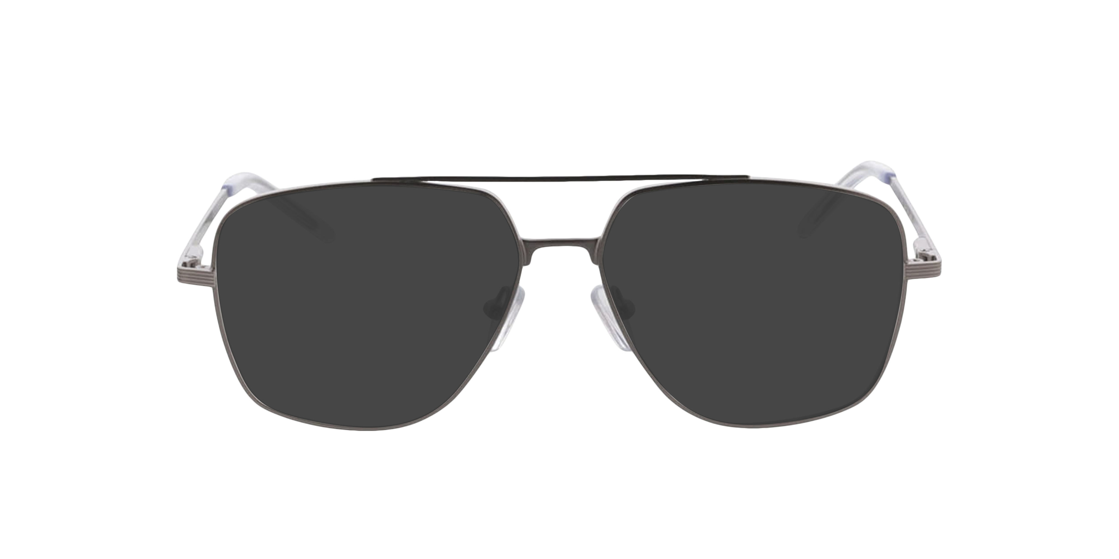 Douglas Matzilver  &  kristal MetaalEyeglass Frames van B24, met getinte lenzen