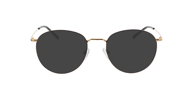 Louro Bruin & goud MetaalEyeglass Frames van B24, met getinte lenzen