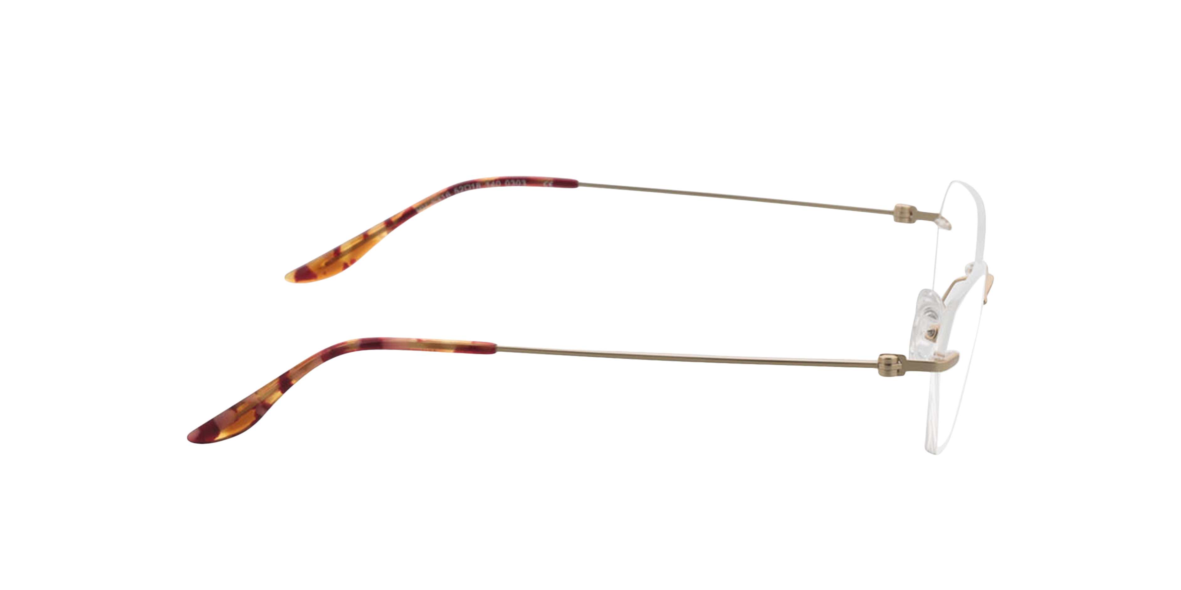 Westwood Matt Gold MetallEyeglass Frames von B24, Seitenansicht