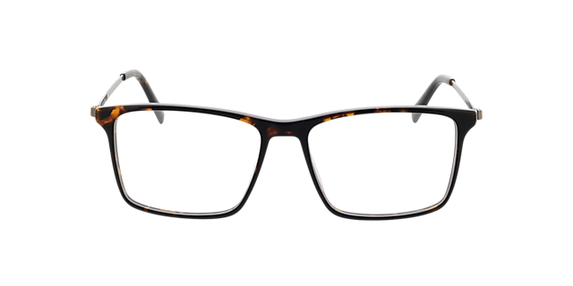 Perry Havana & matzilver AcetaatEyeglass Frames van B24, Vooraanzicht