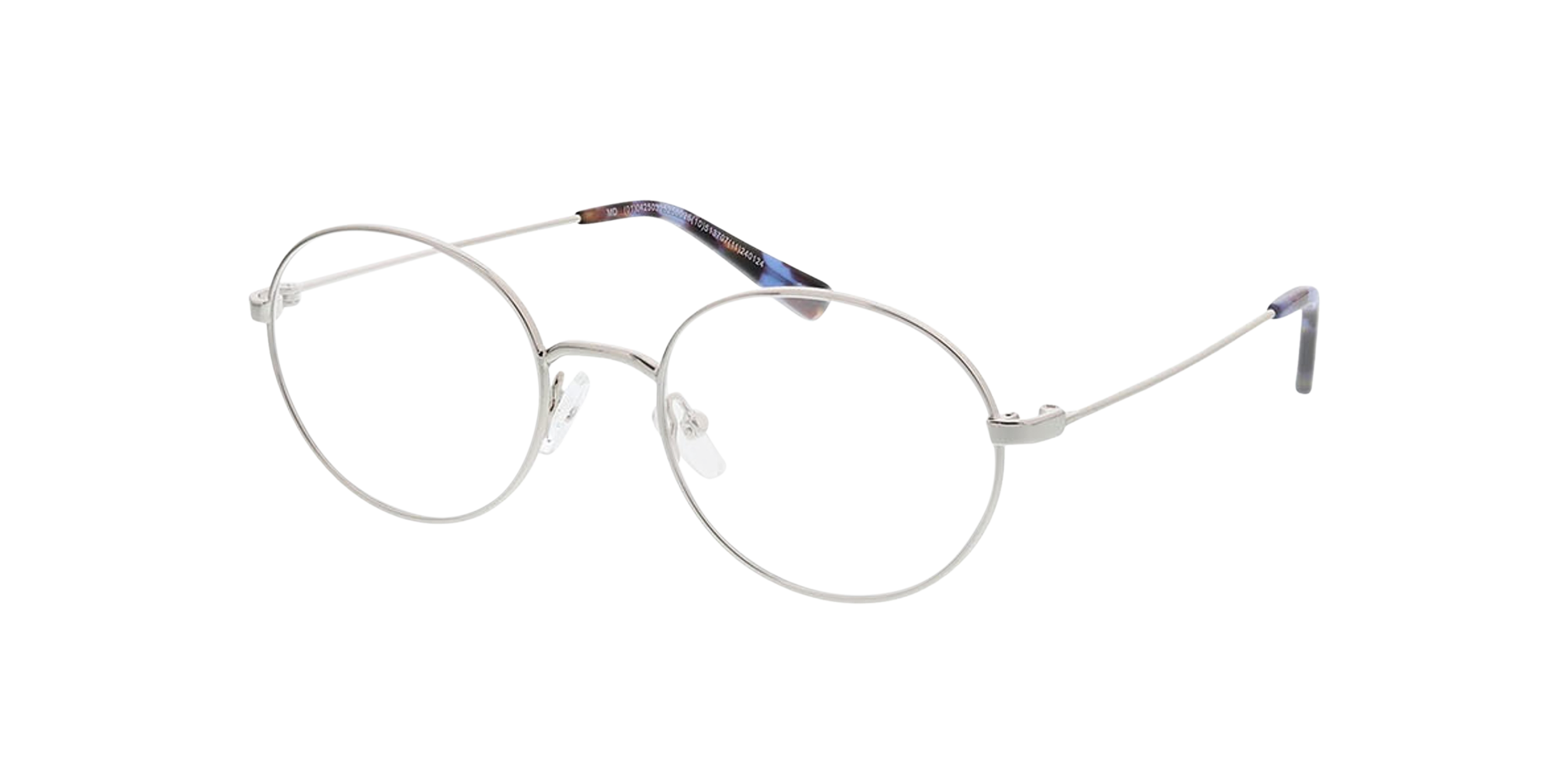 Leeds Silber MetallEyeglass Frames von B24, Dreiviertelansicht