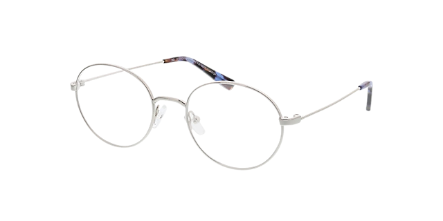 Leeds Silber MetallEyeglass Frames von B24, Dreiviertelansicht