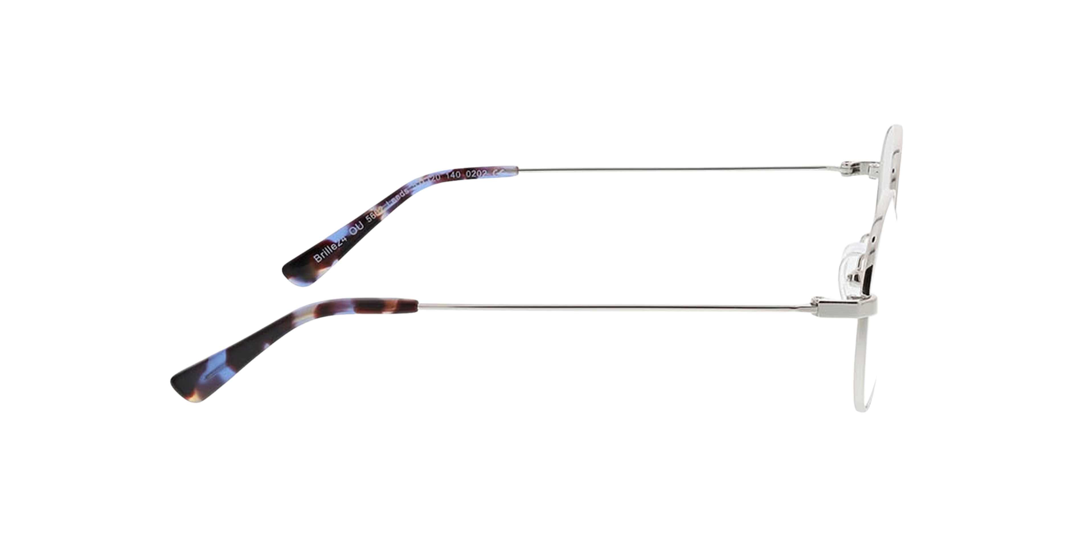 Leeds Silber MetallEyeglass Frames von B24, Seitenansicht