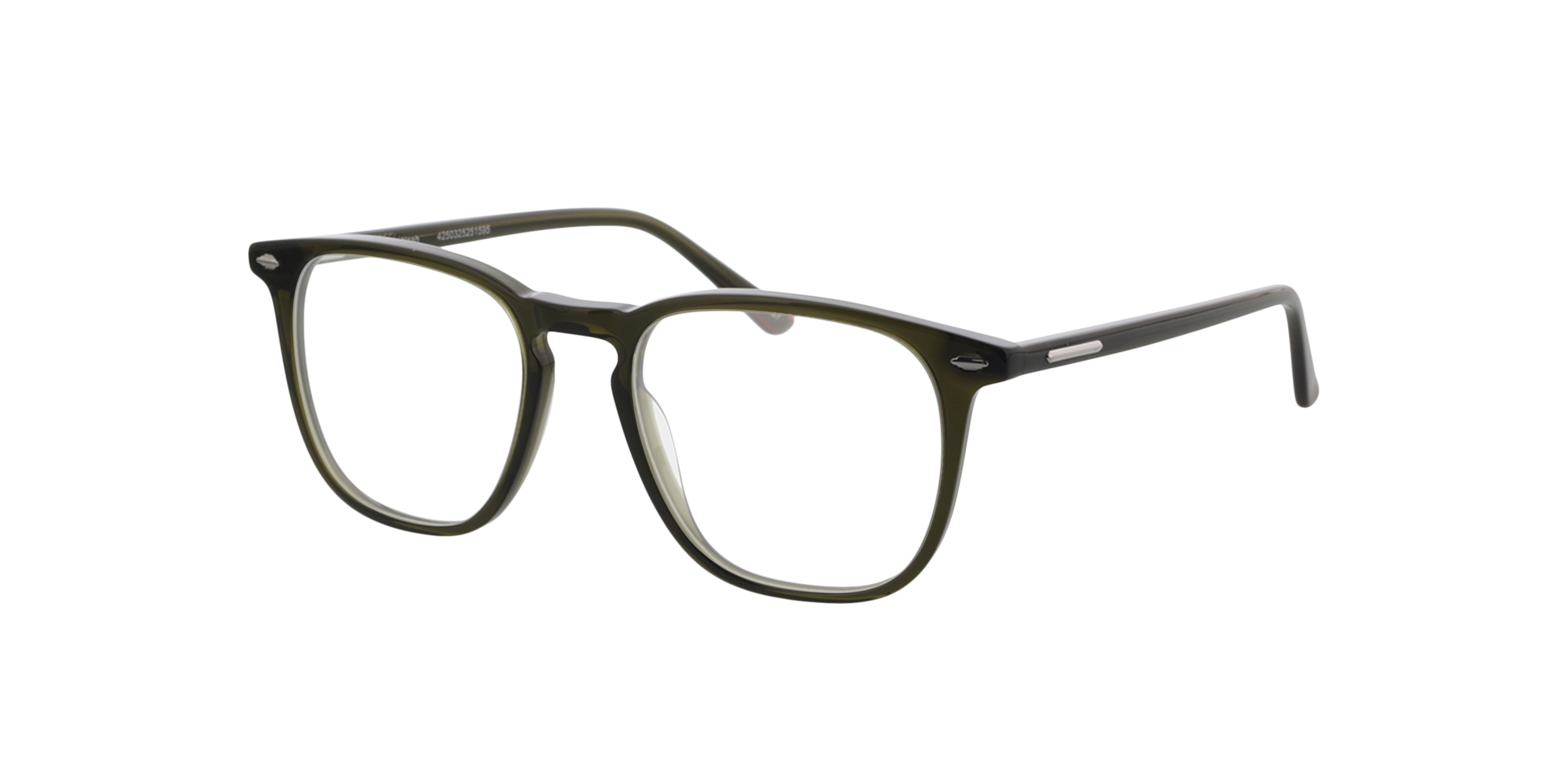 Noah Crystal Khaki AcetatEyeglass Frames von B24, Dreiviertelansicht